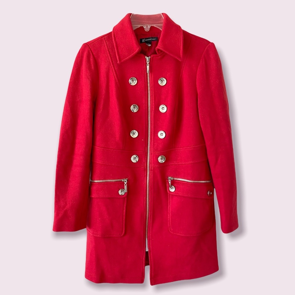 INC Red blazer with gold buttons